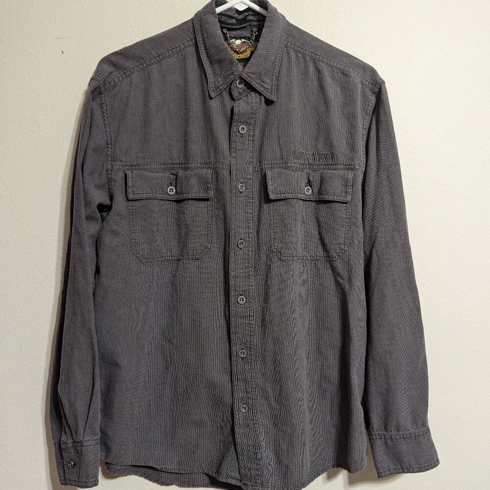 Harley-Davidson Long Sleeve button up shirt Size Medium
